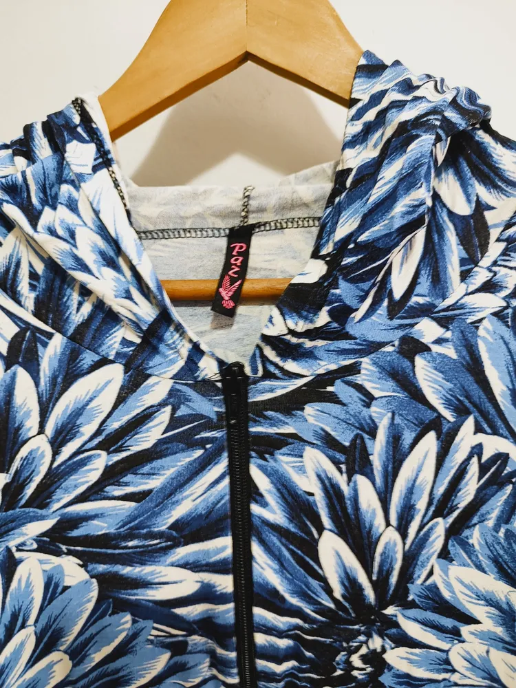 Jaqueta Floral azul