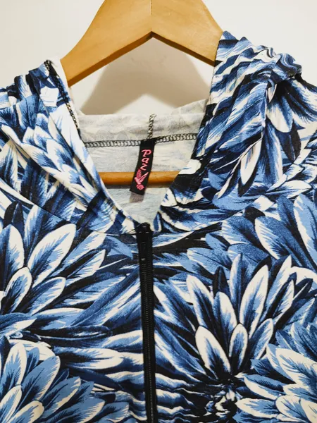 Jaqueta Floral azul