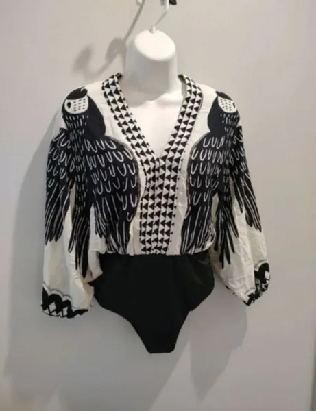Body feminino Araras Farm