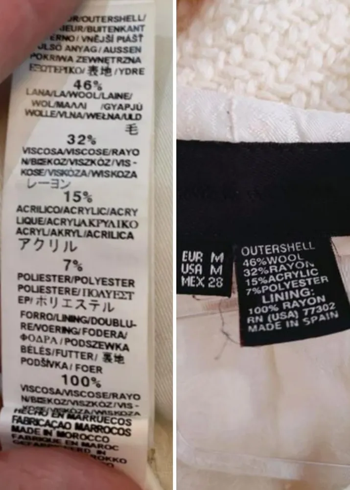 Casaco com lã edição especial Zara