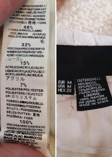 Casaco com lã edição especial Zara