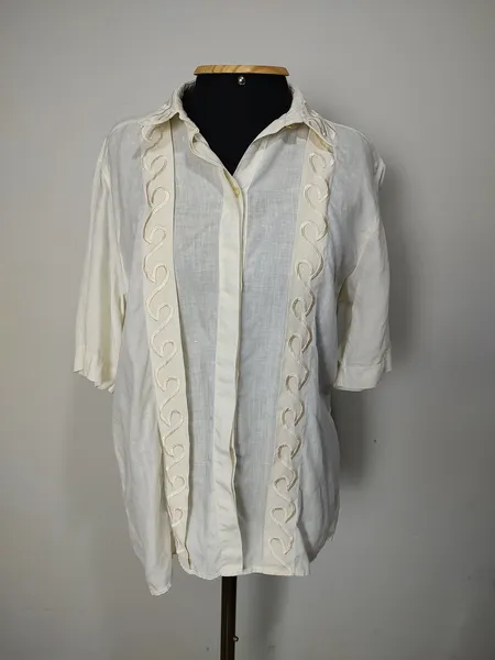 Camisa vintage puro linho Gregory