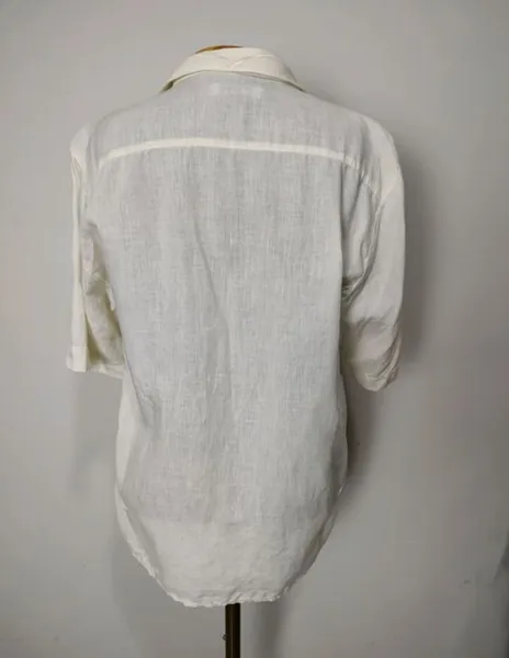 Camisa vintage puro linho Gregory