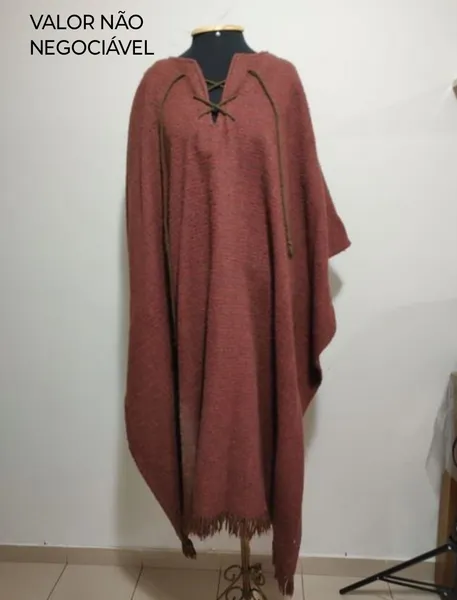 Poncho pura lã dos anos 70/80 Fiateci unissex