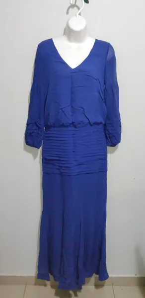 Vestido de festa pura seda Le Lis Blanc