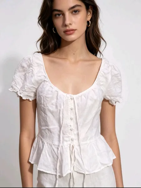 Blusa puro linho Zara