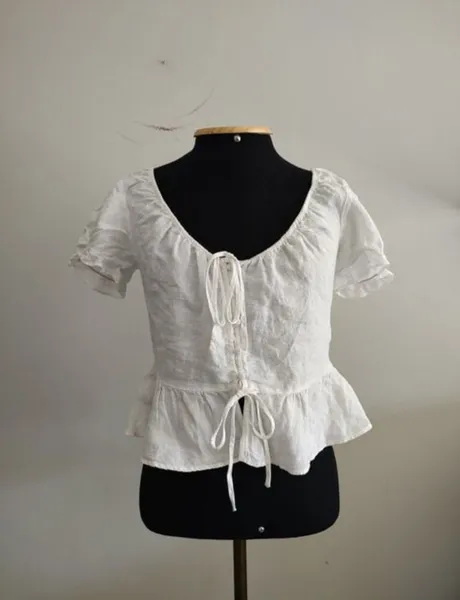 Blusa puro linho Zara