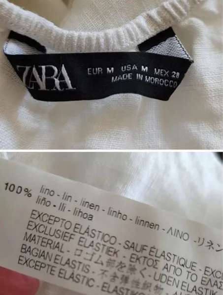 Blusa puro linho Zara