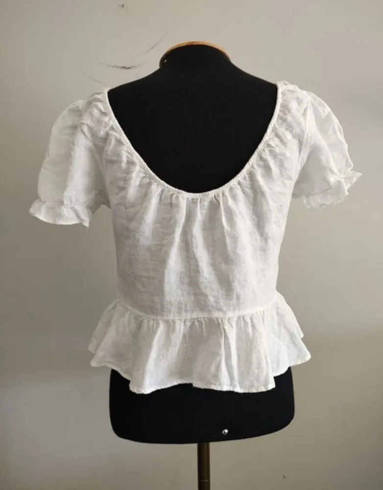 Blusa puro linho Zara
