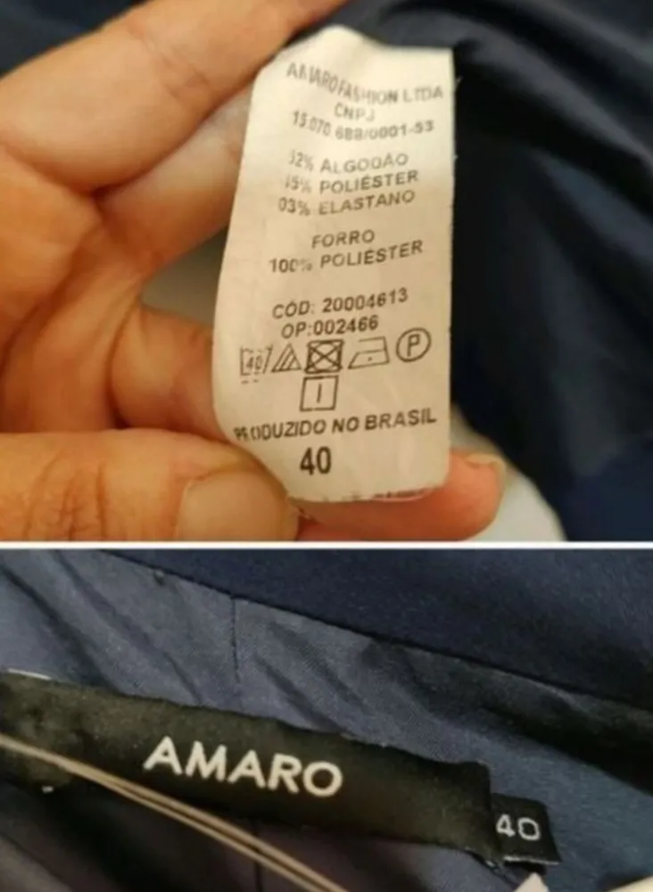 Blazer Amaro azul marinho