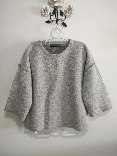 Sueter oversized com lã Zara