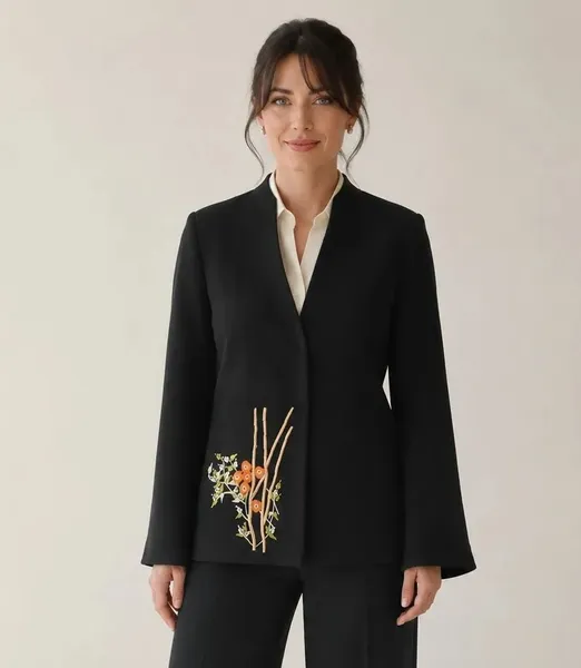 Blazer alta alfaiataria Cleo Aidar