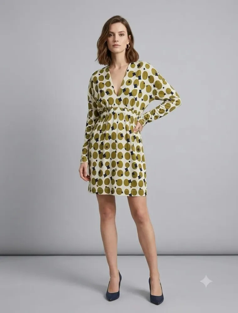 Vestido Animale com lã
