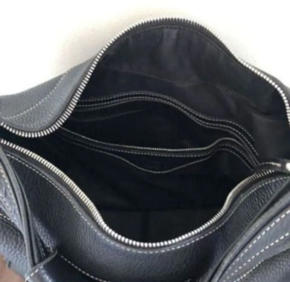 Bolsa vintage Tods original e en couro legítimo preto