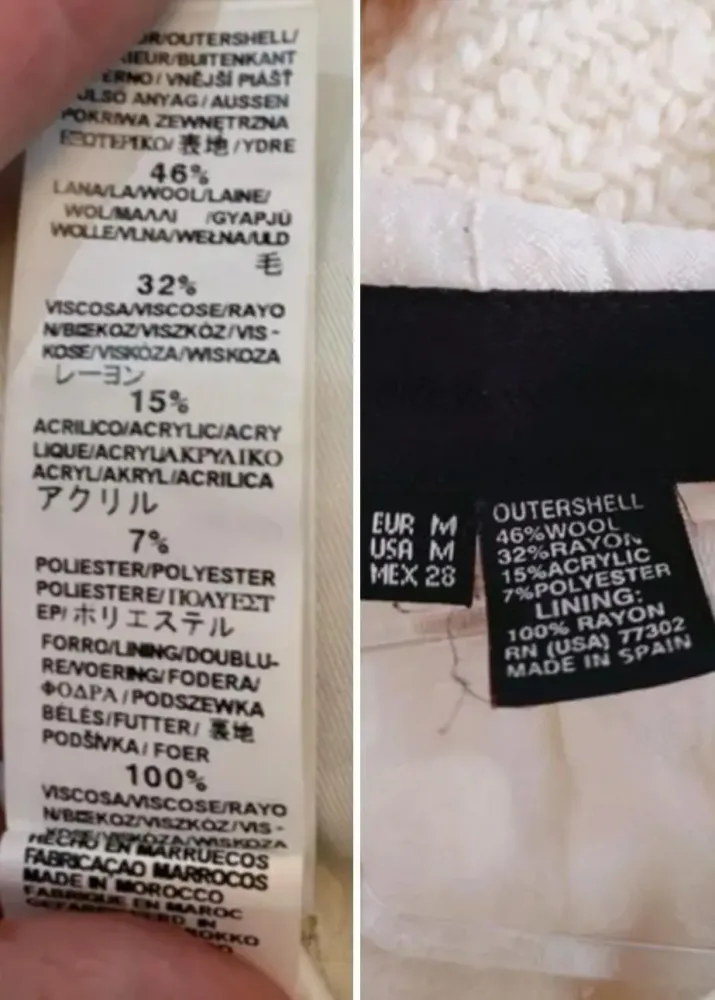 Casaco com lã edição especial Zara