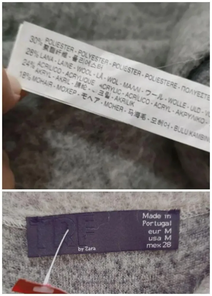 Suéter oversize feminino Zara novo tam. m