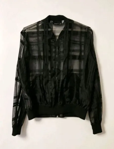 Jaqueta Bomber feminina em organza Zara tam. pp