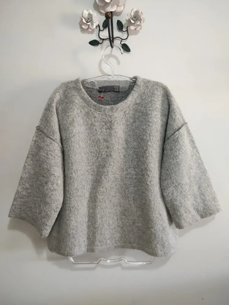Sueter oversized com lã Zara