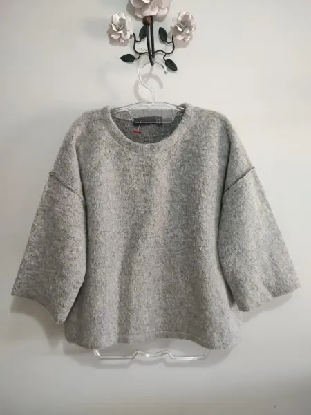 Sueter oversized com lã Zara