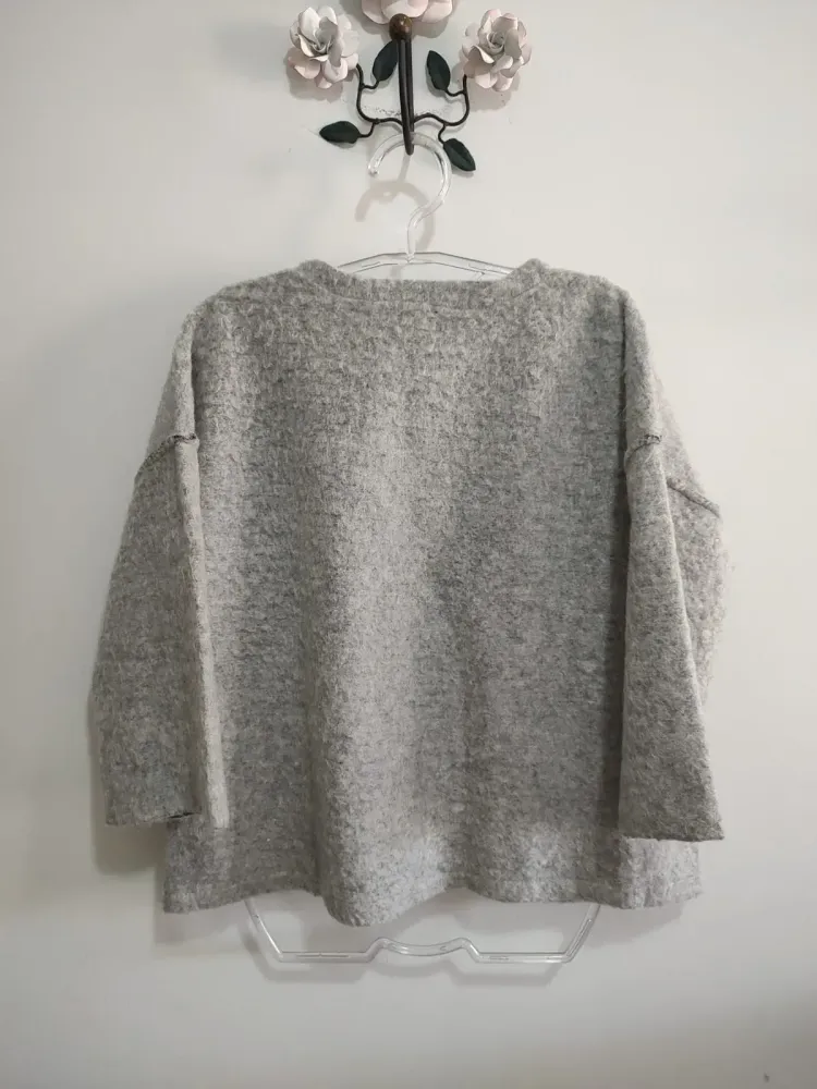 Sueter oversized com lã Zara