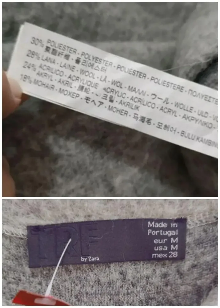 Suéter oversize feminino Zara novo tam. m