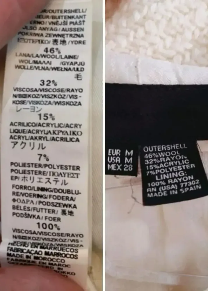 Casaco com lã edição especial Zara
