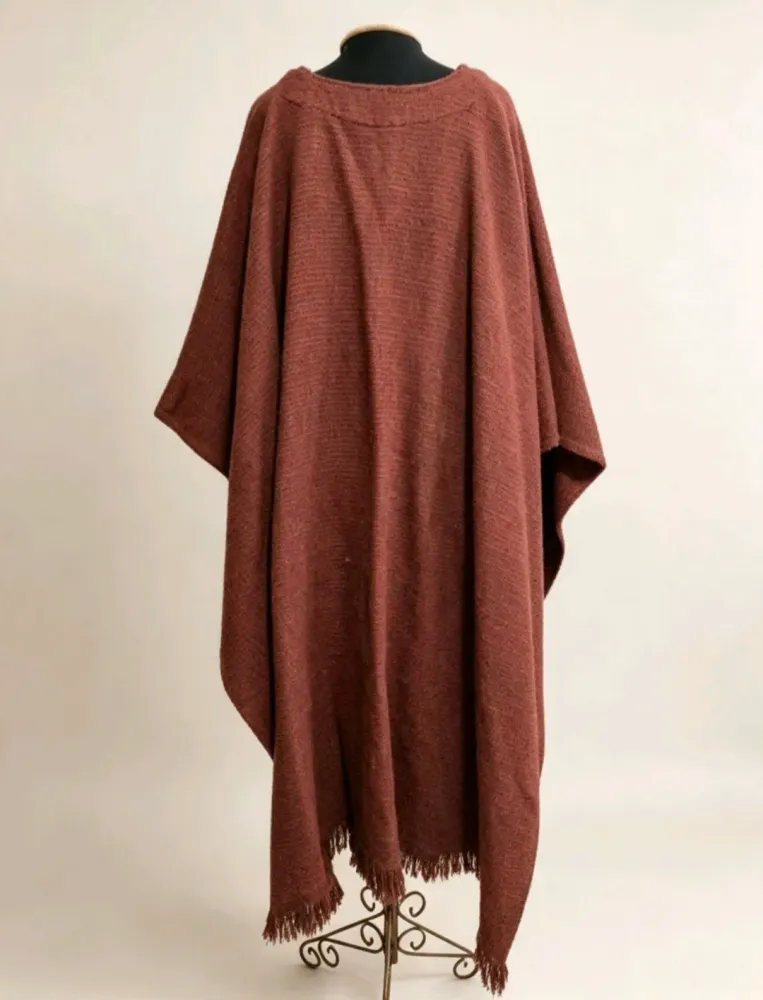 Poncho unissex vintage (anos 70/80)
