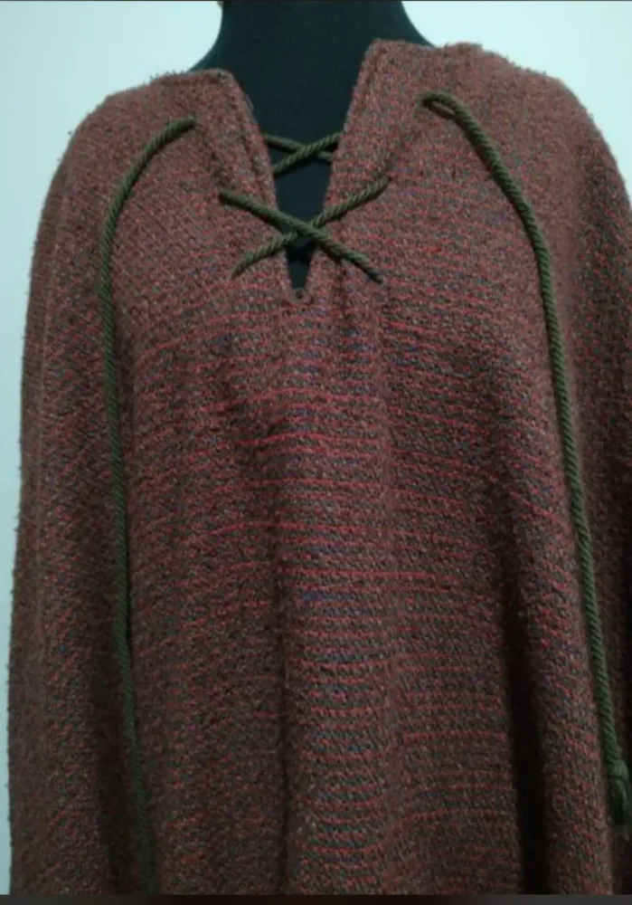 Poncho unissex vintage (anos 70/80)