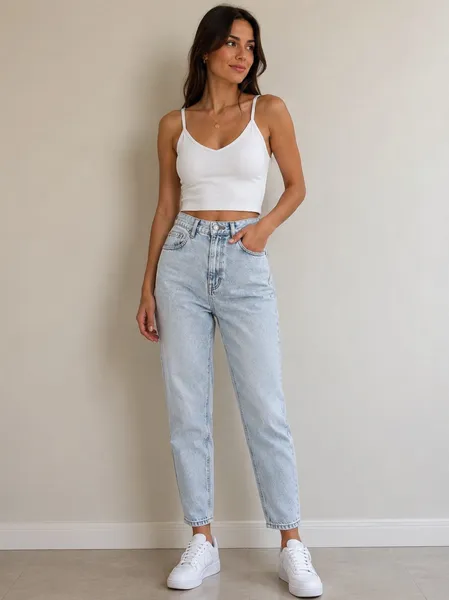 Calça mom Lança Perfume feminina