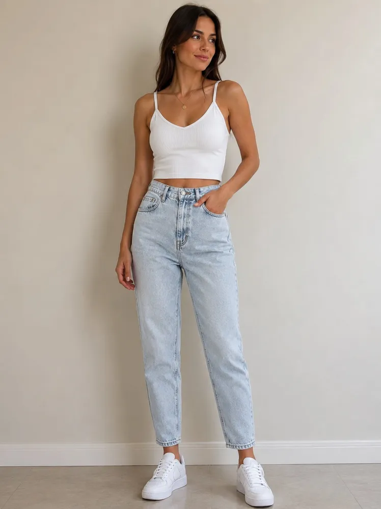 Calça mom Lança Perfume feminina tam 38