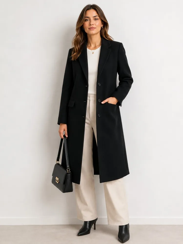 Sobretudo Gregory Feminino em Lã Batida e Cashmere tam 40