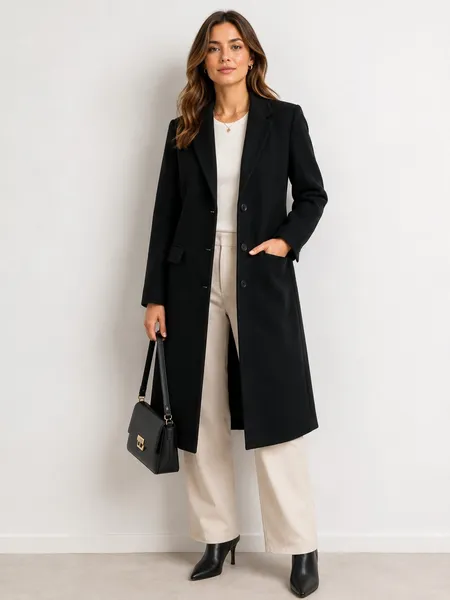 Sobretudo Gregory Feminino em Lã Batida e Cashmere tam 40