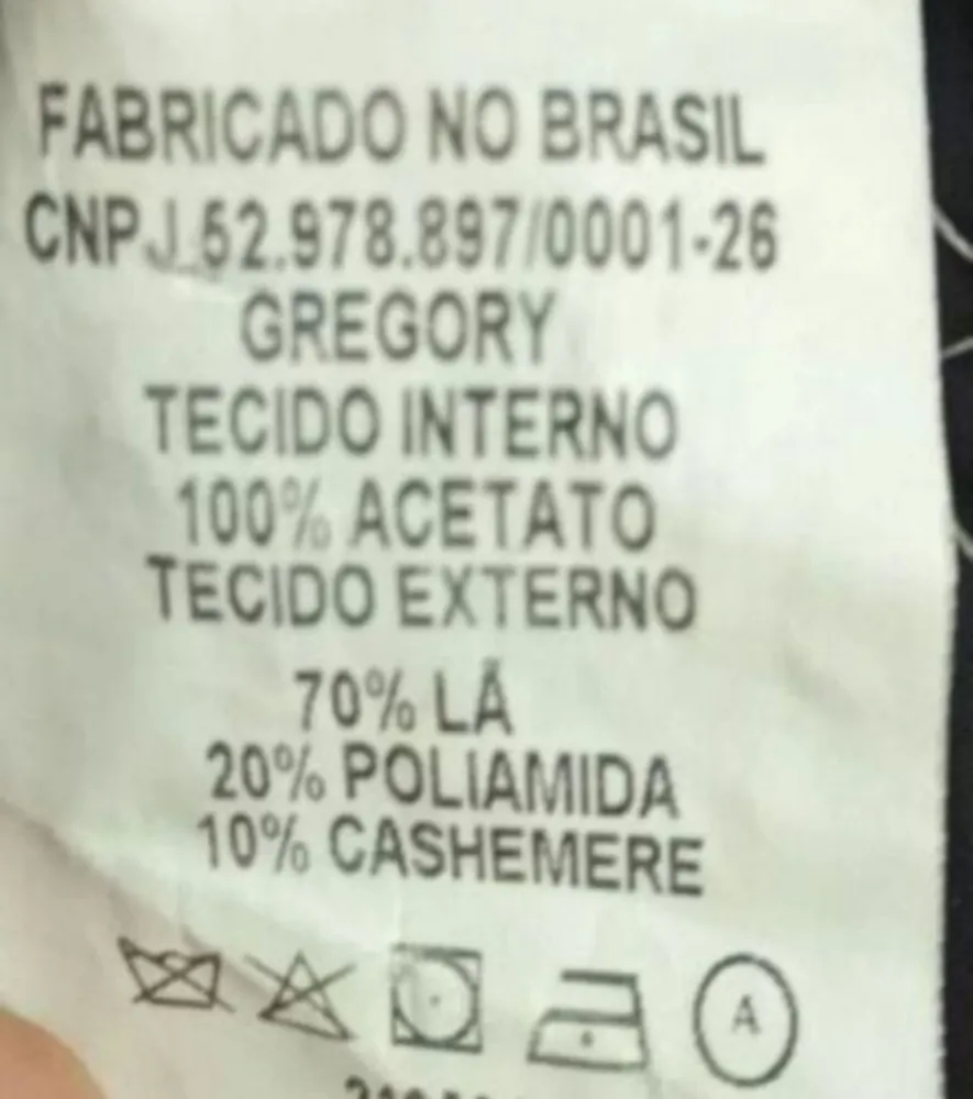Sobretudo Gregory Feminino em Lã Batida e Cashmere tam 40