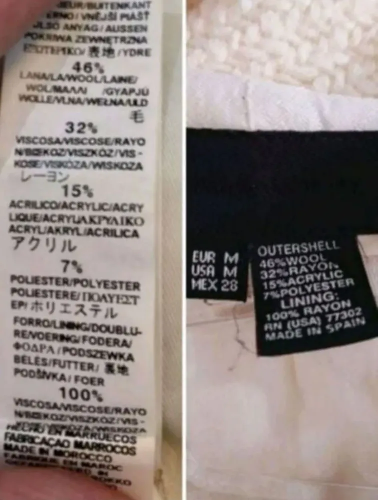 Casaco tipo Sobretudo com lã edição especial Zara