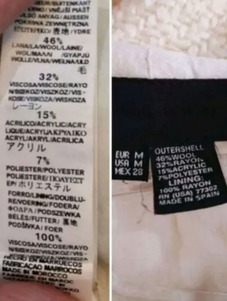 Casaco tipo Sobretudo com lã edição especial Zara