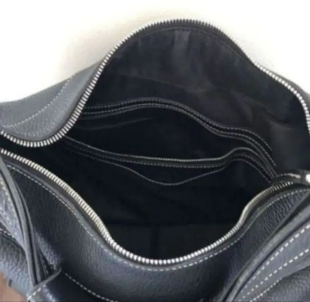Bolsa vintage Tods original e en couro legítimo preto