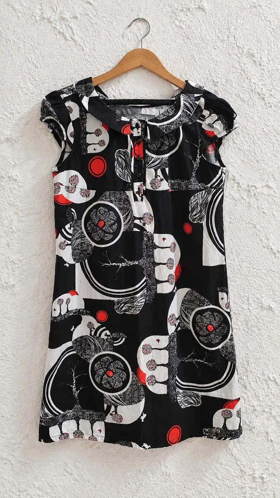 Vestido Hering novo puro algodão estampa de elefantes Tam P