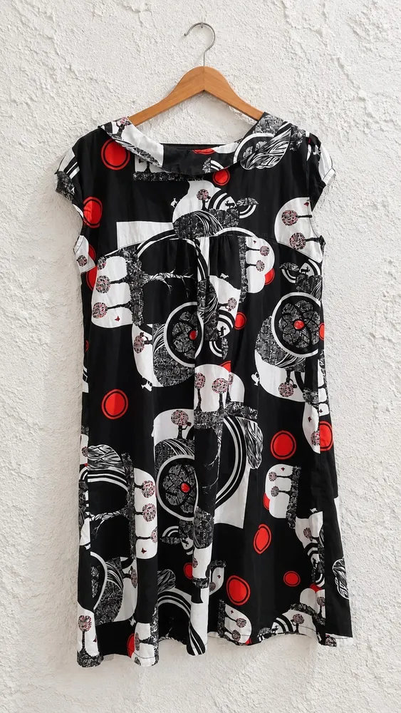 Vestido Hering novo puro algodão estampa de elefantes Tam P
