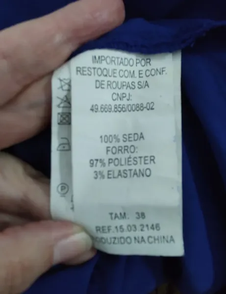 Vestido de festa pura seda Le Lis Blanc