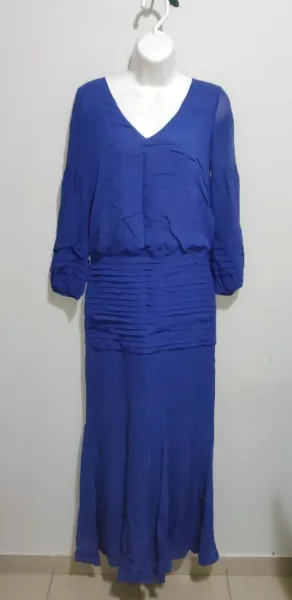 Vestido de festa pura seda Le Lis Blanc