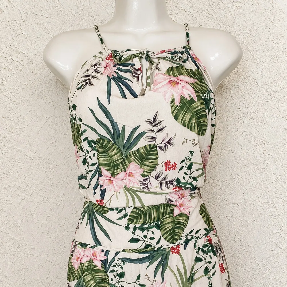 Vestido Viviane Furrier Longo Floral Tam. P