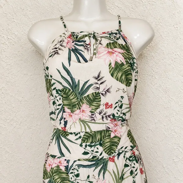 Vestido Viviane Furrier Longo Floral Tam. P