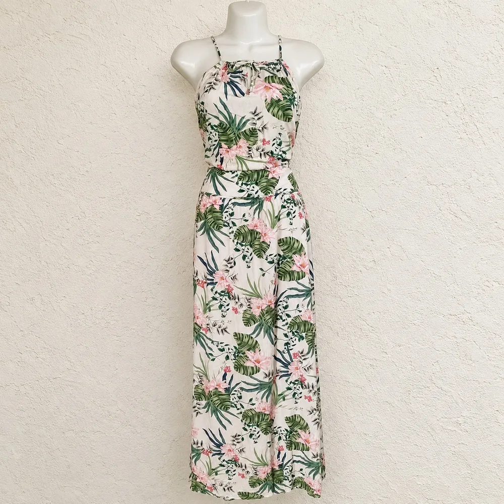 Vestido Viviane Furrier Longo Floral Tam. P