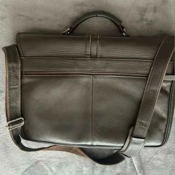 Bolsa carteiro Brooksfield em couro legítimo marrom