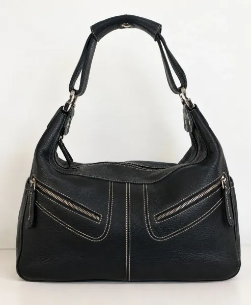 Bolsa Original Tods em couro legítimo preto