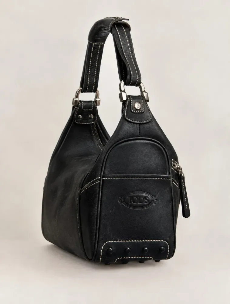 Bolsa Original Tods em couro legítimo preto