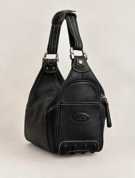 Bolsa Original Tods em couro legítimo preto