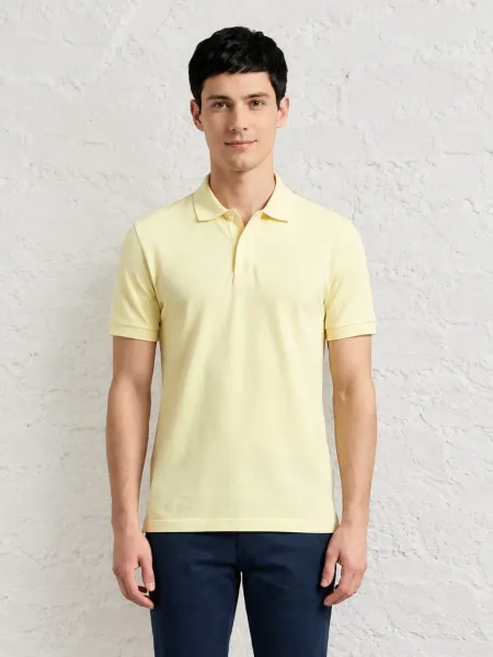 Camisa Polo United Colors Of Benetton Masculina Amarela
