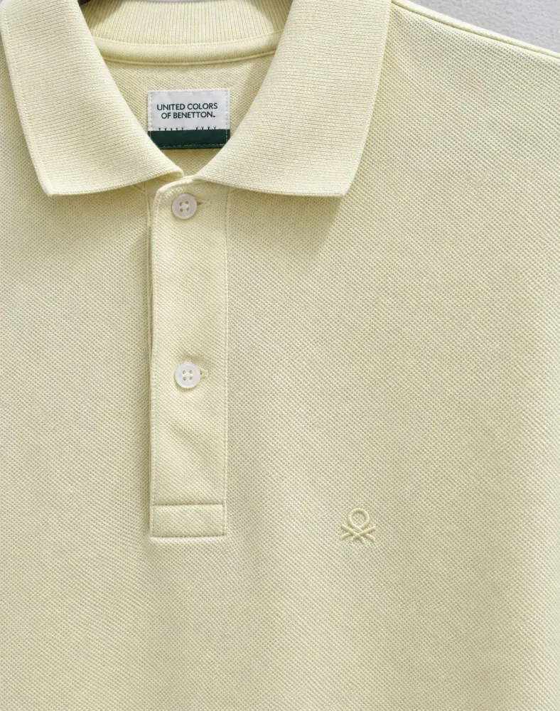 Camisa Polo United Colors Of Benetton Masculina Amarela