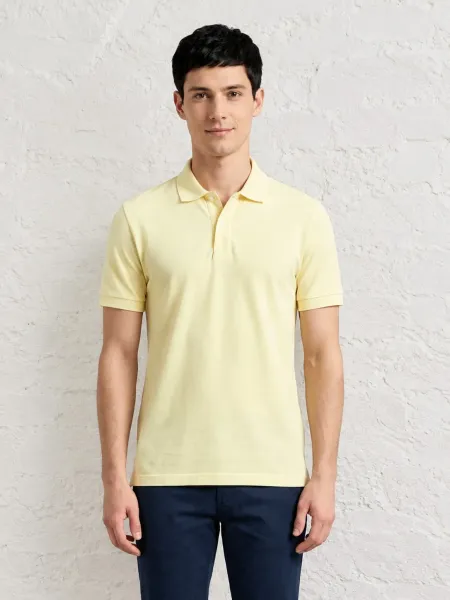 Camisa Polo United Colors Of Benetton Masculina Amarela